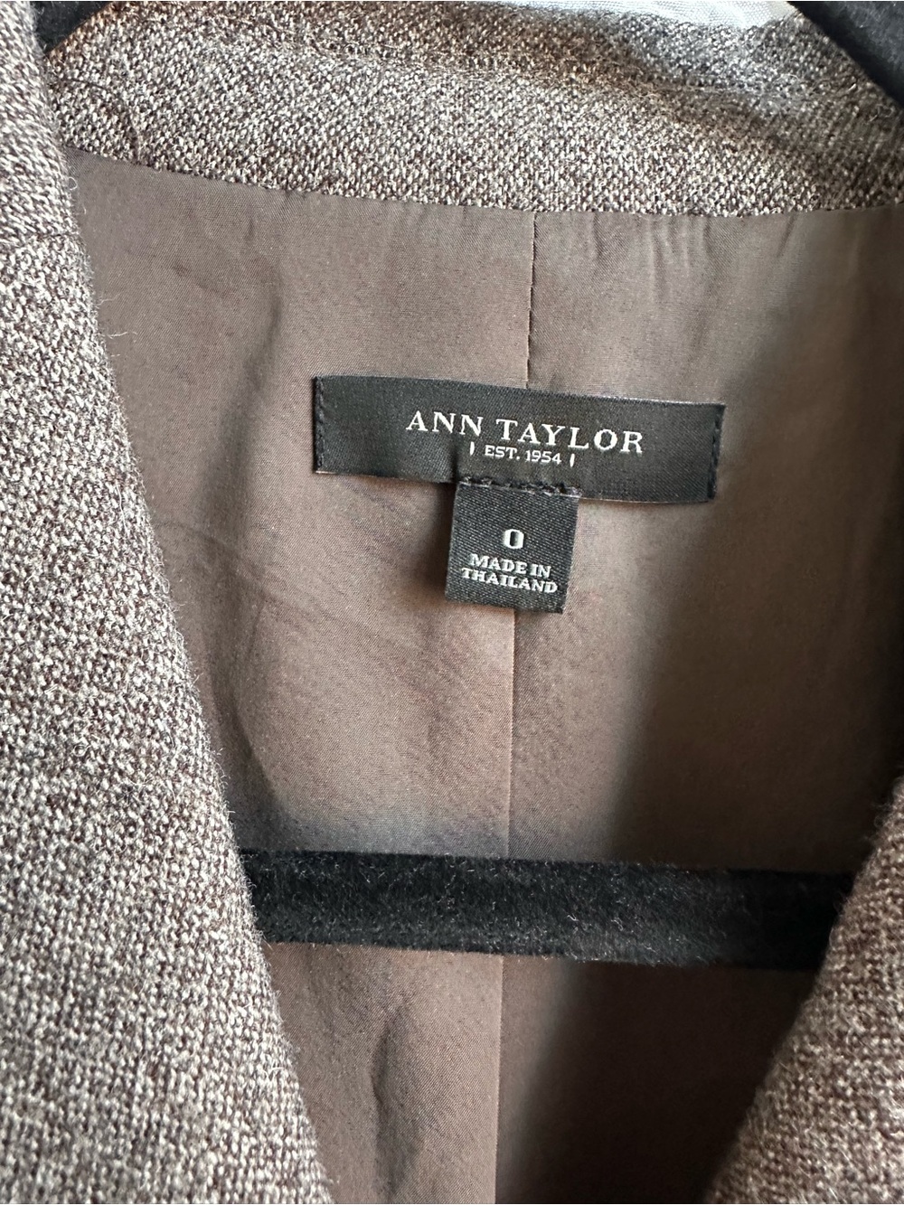 Ann Taylor Brown Tick Jacket - Picture 4 of 4